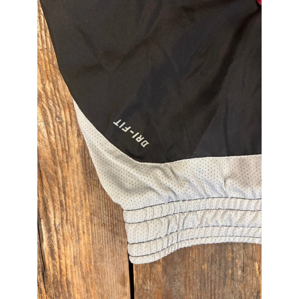 Nike‎ Dri-FIT Women Running Shorts Black Grey Spandex Liner Small
